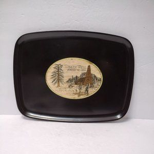 Couroc Tray, Vintage Mid Century, Drake Well 1859, Pennsylvania Oil Well History